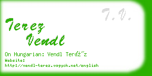 terez vendl business card